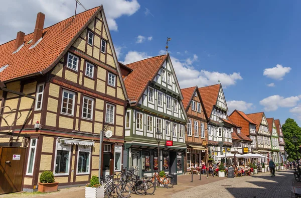 Einkaufsstraße Der Altstadt Von Celle Deutschland — Stockfoto