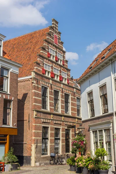 Historisch Huis Het Centrum Van Leiden Nederland — Stockfoto