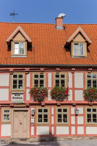 Barevné Fasády Restaurace Wernigerode Německo — Stock fotografie