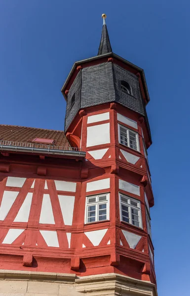 Torre Angolare Del Municipio Duderstadt Germania — Foto Stock