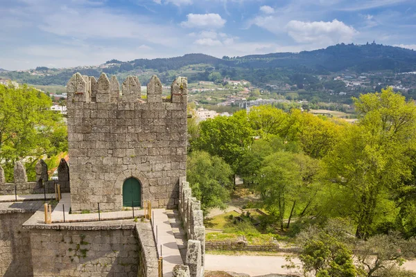 Vista Castelo Guimarães Portugal — Fotografia de Stock
