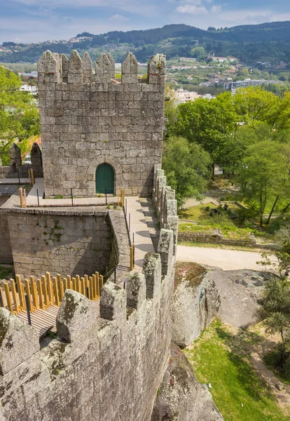 Vista Castelo Guimarães Portugal — Fotografia de Stock