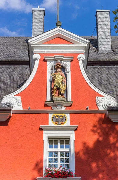 Statue Sur Façade Mairie Soest Allemagne — Photo