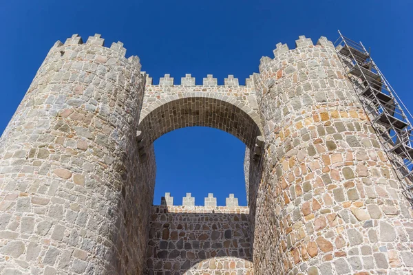 Portão Cidade Velha Cidade Histórica Ávila Espanha — Fotografia de Stock