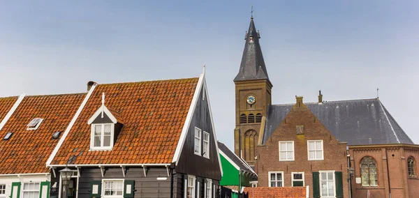 Panrama Van Het Historische Centrum Van Marken Nederland — Stockfoto
