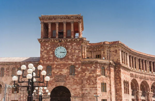 Regierungsgebäude Auf Dem Platz Der Republik Eriwan Armenien — Stockfoto