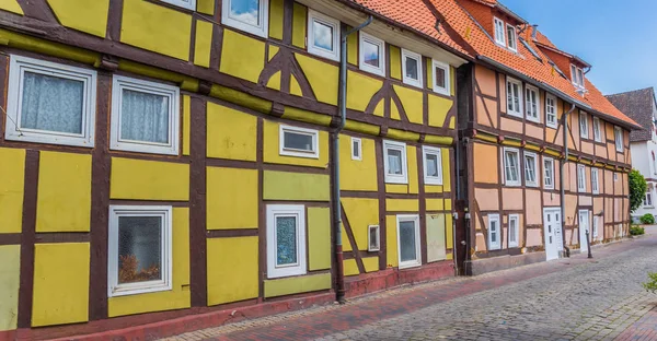 Panorama Colorful Half Timbered Houses Rinteln Germany — Stock Photo, Image