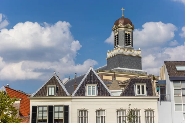 Torre Iglesia Hartebrugkerk Leiden Holanda —  Fotos de Stock