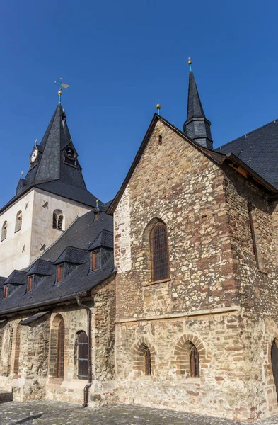 Церква Святого Johannis Історичному Центрі Міста Вернігероде Німеччини — стокове фото