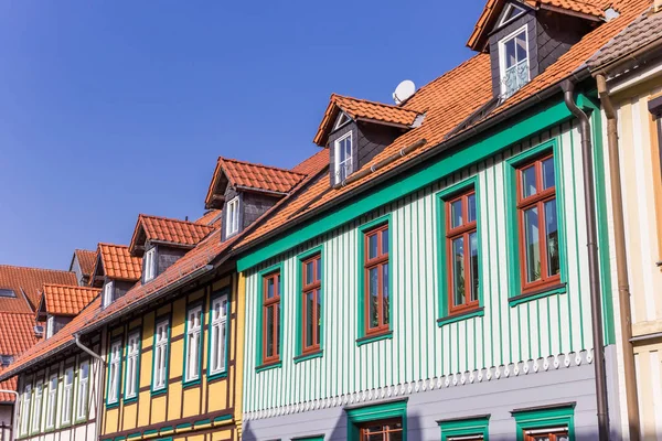 Casas Coloridas Centro Histórico Wernigerode Alemania — Foto de Stock