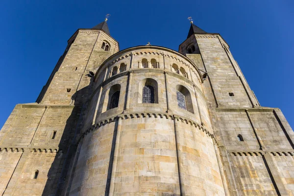 ヒルデスハイム ドイツの聖 Godehard 教会のファサード — ストック写真