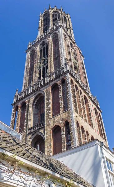 Church Tower Domtoren Historic Center Utrecht Netherlands — Stock Photo, Image