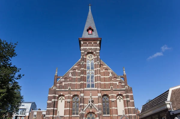 Gevel Van Lutherse Kerk Haarlem Nederland — Stockfoto