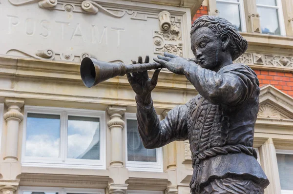 Statue Pied Piper Hamelin Hameln Germany — Stock Photo, Image