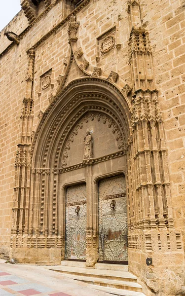 Zadní Dveře Kostela Javea Španělsko — Stock fotografie