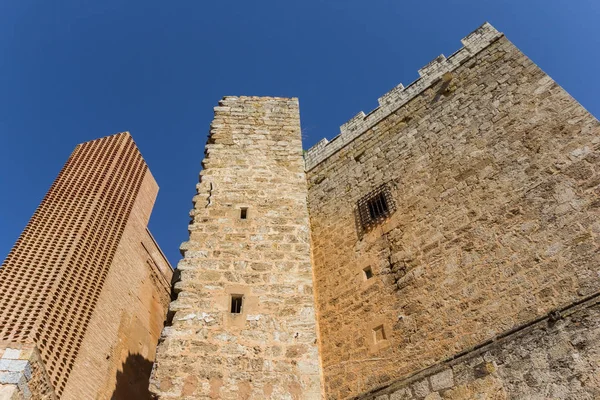 Torres Castelo Histórica Cidade Velha Requena Espanha — Fotografia de Stock