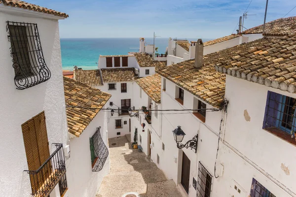 Casas Brancas Centro Histórico Altea Espanha — Fotografia de Stock