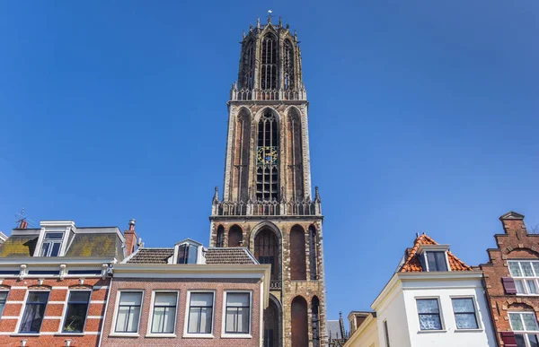 Church Tower Domtoren Historic Center Utrecht Holland — Stock Photo, Image