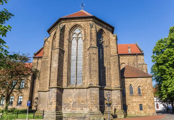 Iglesia San Martini Centro Histórico Minden Alemania — Foto de Stock