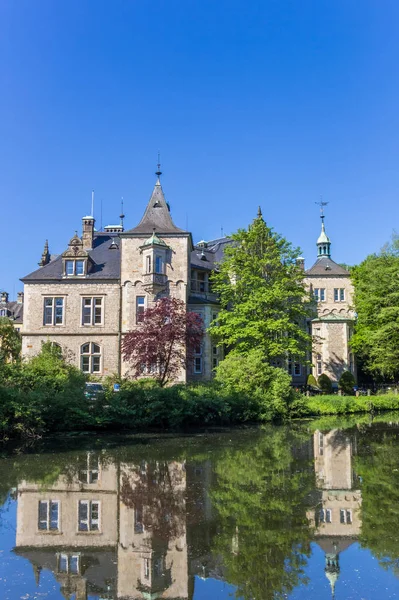 Tours Château Buckeburg Allemagne Avec Réflexion Dans Eau — Photo