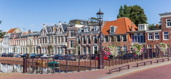 Panorama Van Een Brug Het Historisch Centrum Van Haarlem Nederland — Stockfoto