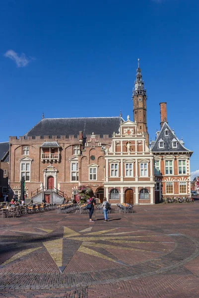 Stadhuis Grote Markt Plein Van Haarlem Nederland — Stockfoto