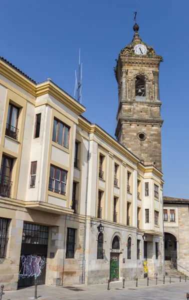 Věž Kostela San Vicente Vitoria Gasteiz Španělsko — Stock fotografie