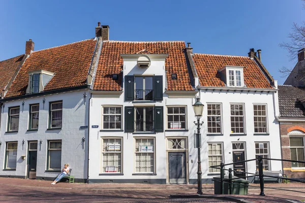 Witte Huizen Het Historische Centrum Van Amersfoort Nederland — Stockfoto