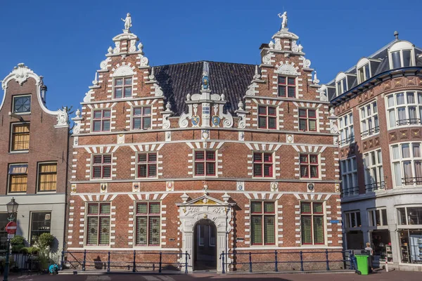 Παλιό Σπίτι Για Ιστορικό Κέντρο Της Πόλης Ολλανδία — Φωτογραφία Αρχείου