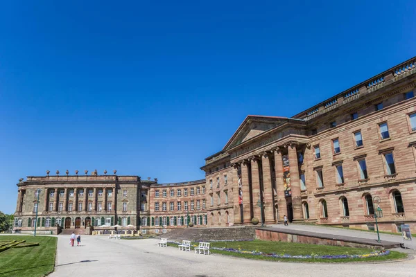 Historiska Slottet Tyskland Bergparken Kassel Tyskland — Stockfoto