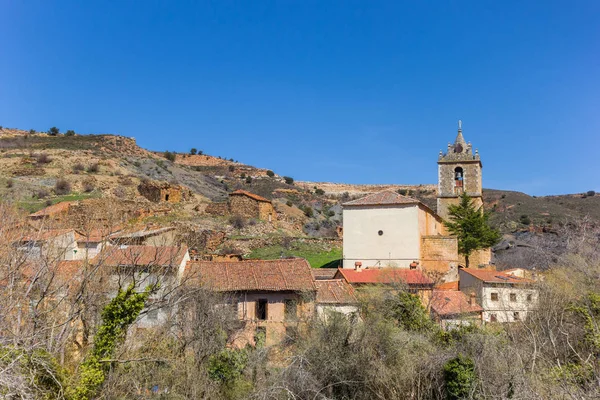 San Juan Bautista Church Santibanez Ayllon Village Castilla Leon Spain — Stock Photo, Image