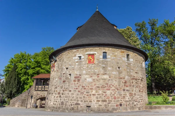 Histórica Torre Defensa Rotonda Hann Muenden Alemania — Foto de Stock