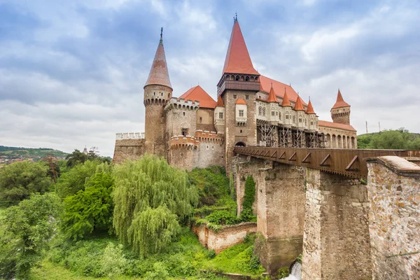 Pont Menant Château Hunedoara Roumanie — Photo