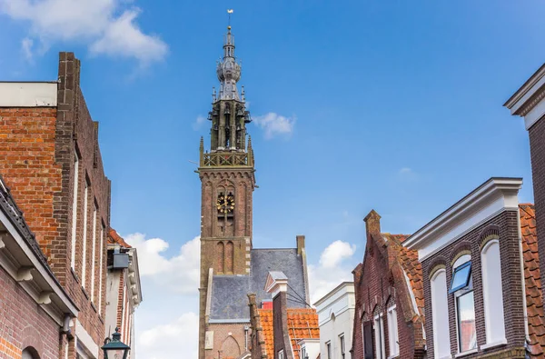 Historische Gevels Kerktorentje Edam Holland — Stockfoto