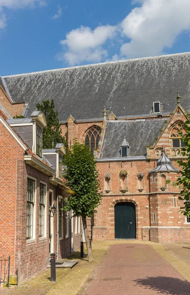 Straat Die Leidt Naar Nicolaas Kerk Edam Holland — Stockfoto
