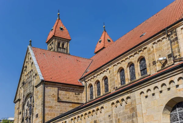 Történelmi Marien Templom Közepén Warendorf Németország — Stock Fotó