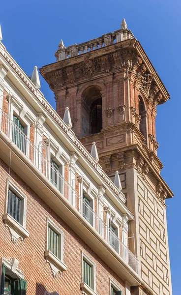 Bell Tower Manises Square Valencia Spain — Stock Photo, Image