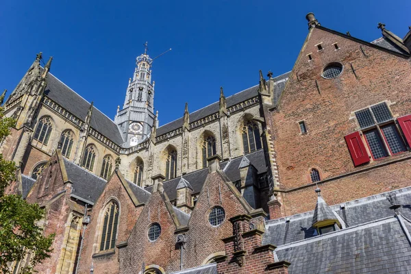 Bavo Kerk Het Centrum Van Haarlem Nederland — Stockfoto