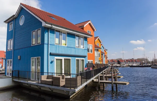 Hedendaagse Woningen Aan Het Water Groningen Nederland — Stockfoto