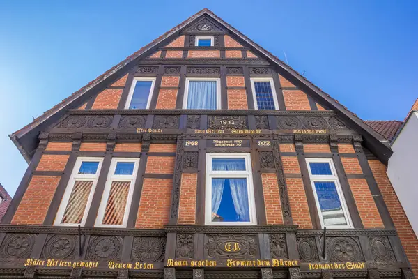 Stary Dom Zabytkowym Centrum Miasta Osnabrück Niemcy — Zdjęcie stockowe