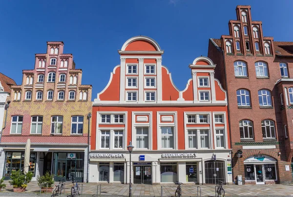 Tiendas Edificios Antiguos Centro Histórico Luneburg Alemania — Foto de Stock