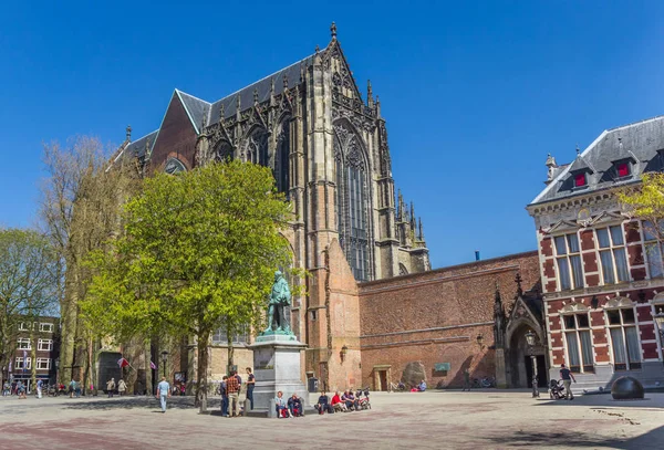 Utrecht Hollanda Merkezi Kare Dom Kilisesi — Stok fotoğraf