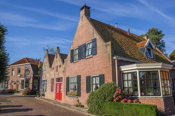 Traditionele Huizen Het Centrum Van Blokzijl Nederland — Stockfoto