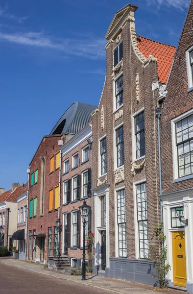 Ingericht Gevel Een Historische Huis Zwolle Nederland — Stockfoto
