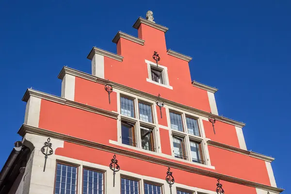 Фасадні Історичних Червона Будівля Steinfurt Німеччина — стокове фото