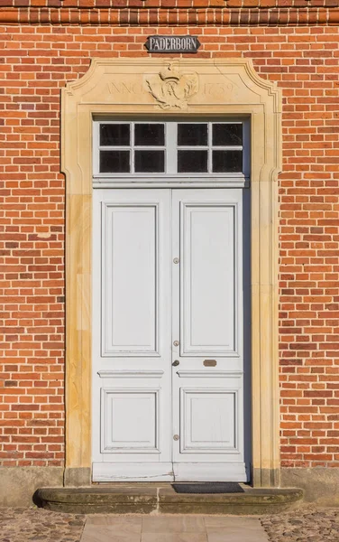 Sogel ドイツの Clemenswerth 城のパーダーボルン建物のドア — ストック写真