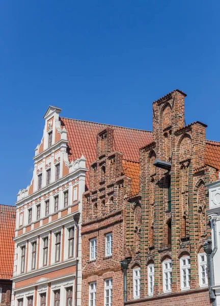 Historiske Fasader Sentral Plass Luneburg Tyskland – stockfoto