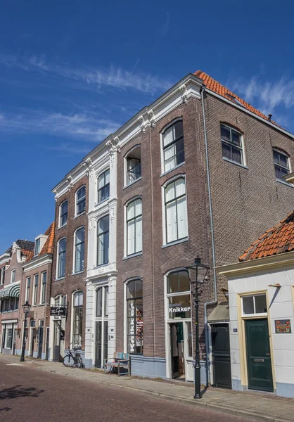 Historische Gebouwen Aan Een Gracht Zwolle Nederland — Stockfoto