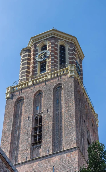 Kirchturm Historischen Zentrum Von Zwolle Holland — Stockfoto