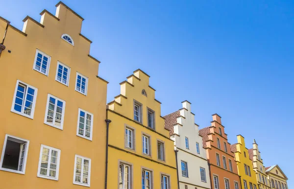 Coloridas Casas Plaza Central Del Mercado Osnabruck Alemania — Foto de Stock